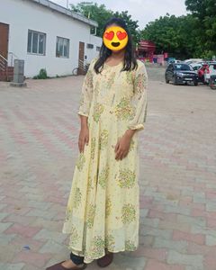 Long Yellow Kurti