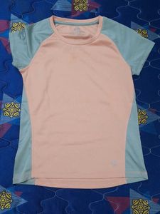 Peach & Blue Active T-Shirt
