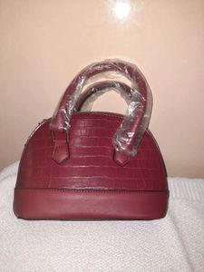 Maroon  Dome Handbag