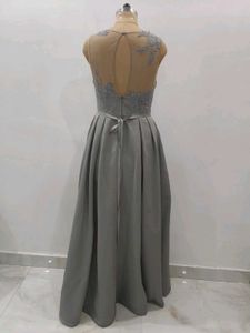 Elegant Grey Gown