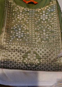 Olive Green Salwar Kameez Suit
