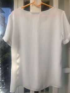 White Short Sleeve Top