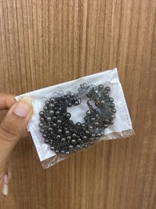 Black Jhumka Hoop Earrings