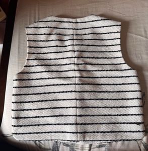 Striped Tweed Vest