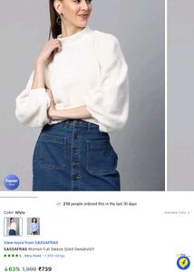 WHITE SWEATER SASSAFRAS
