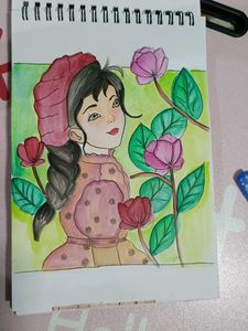 Aesthetic Girl Drawing