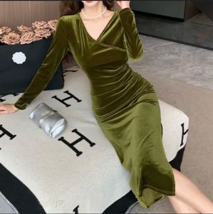 Velvet Midi Dress