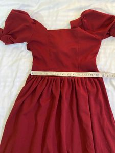 Maroon Midi Dress Bust 32-34