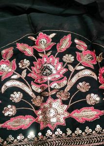 Premium Pure  Chiffon Work Saree