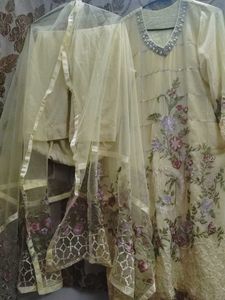 Pakistani Suit With Heavy Embirodry Dupatta