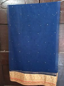 1-TimeUsed NavyBlue Blouse &amp; Dupatta For Lehenga