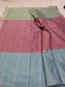 Silk Saree Triple Colour