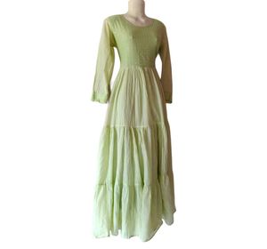 ✨ Elegant Pastel Green Flowy Maxi Dress💚