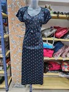 Floral Print Maxi nighty - M size