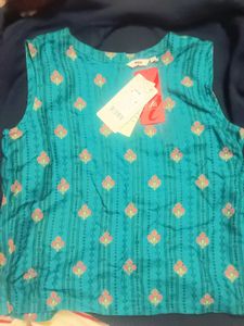 Elegant Teal Floral Kurta