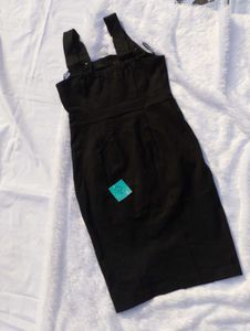 💋Black Overall Dress♥️