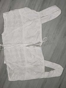 White Embroidered Blouse