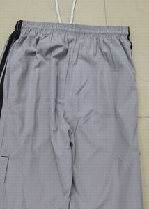 Grey Striped Trousers
