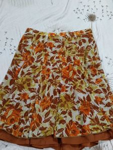 Floral Print Skirt