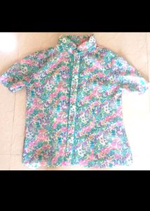 Korean floral print shirt/top🌺