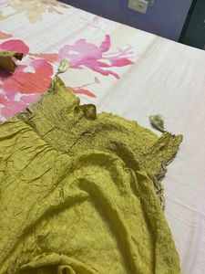 Lime Green Kurta Set Wid Dupatta