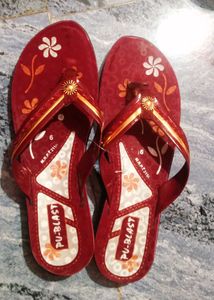 Floral Print Slippers