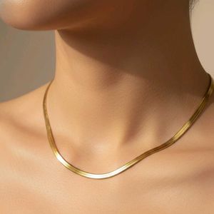 Anti-tarnish Gold Snake Chain Necklace