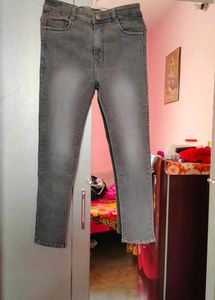 Grey Jeans Length -35 Inch