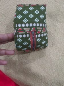 Patterned Drawstring Pouch