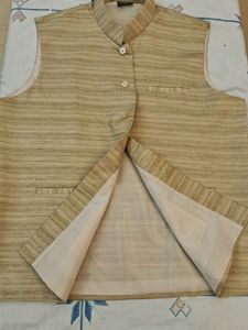 Mens Cotton Silk Ethnic Jacket