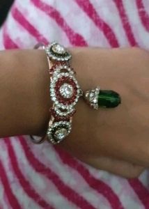 Elegant Bejeweled Bangle Bracelet