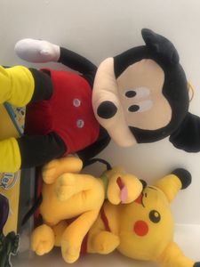 Mickey Mouse &amp; Pikachu Plush Toy Bundle
