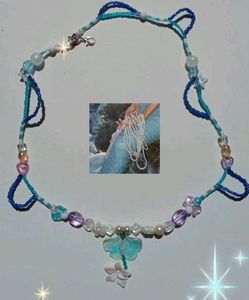 Handmade mermaid core aesthetic necklace.