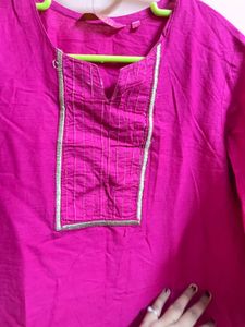 Pink Kurta For Office And Daily Wear