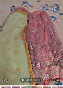 Pink Lahenga With Blouse And Dupatta