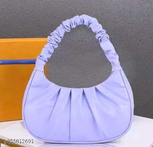 White Ruched Handle Bag