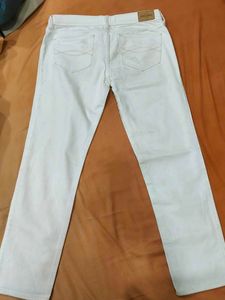 White Abercrombie Denim Jeans Girls 14 Size