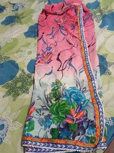 EMBROIDERD SAREE WITH BLOUSE