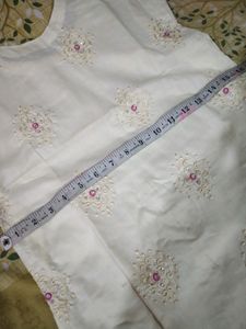 Kurti Palazzo With Dupatta Set (New) Embroidery Wo
