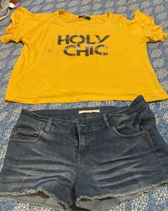 Sexy Set Of Top And Shorts 🔥(price Drop )