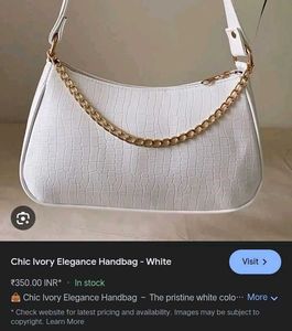 White Croc Chain Bag💫
