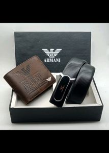 ARMANI WALLET &amp; BELT COMB0