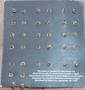 Walmart 16 Earring Stud Set