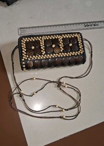 Handmade Beaded Wallet/sling bag