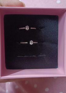 Real 925 Silver Oxidised Diamond Toe Rings
