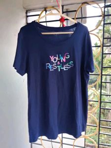 Navy Blue Tshirt Soft Fabric