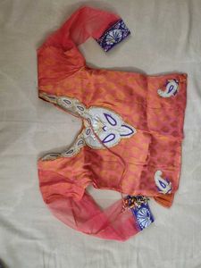 Orange And Ourple Bridal Lehenga( Alterable)