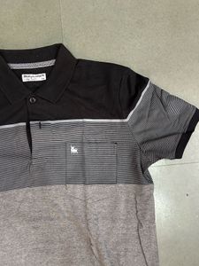 Bullmer Grey Black Polo T-shirt