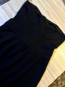 Zara TRF Black Strapless Bodycon Mini Dress