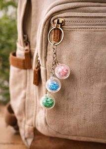 Cute Colorful Ball Keychain